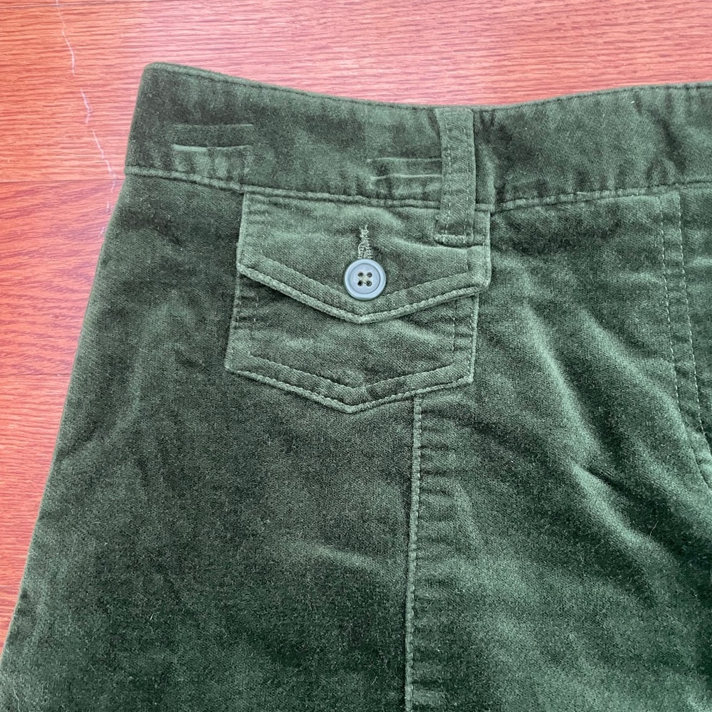 Bass Corduroy Green Skirt Size 10 - Picture 7 of 8